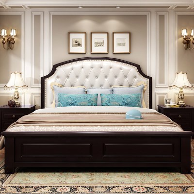 美式家具1.8米實木床