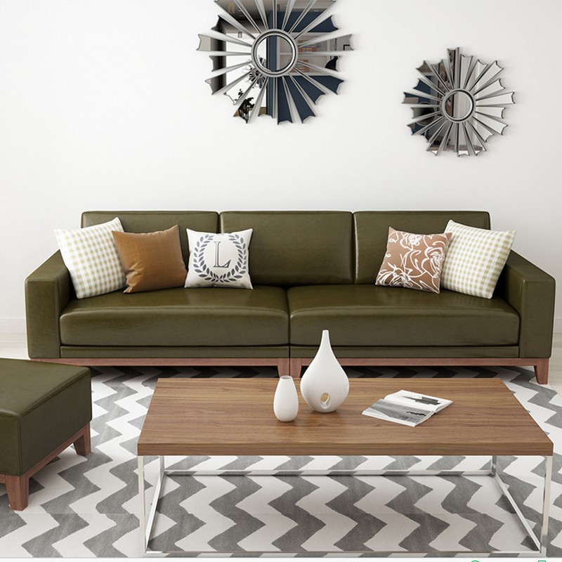 現代簡約客廳皮藝簡易沙發