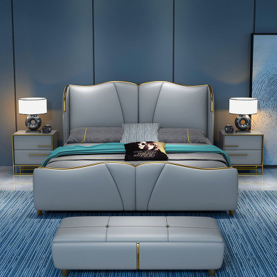 新中式全簡約現代實木床