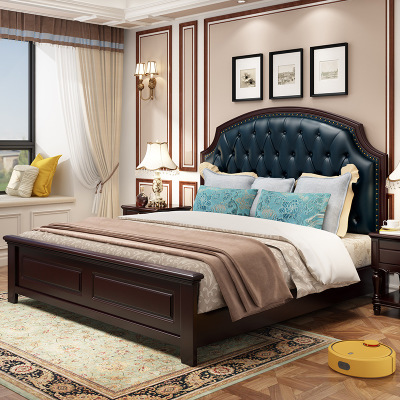 美式家具1.8米實木床