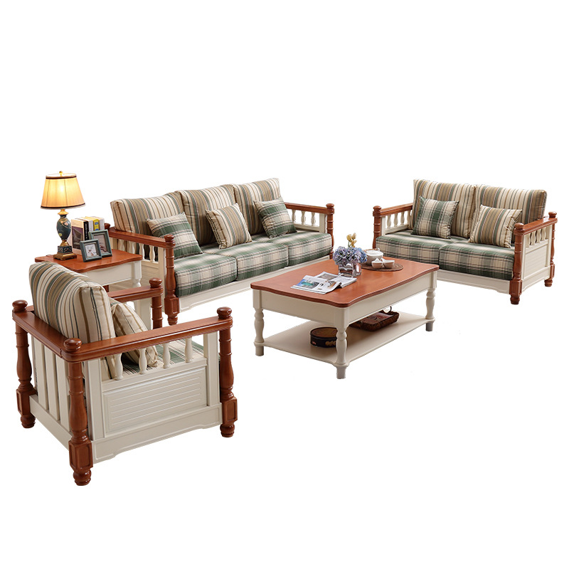 地中海全實(shí)木客廳沙發(fā)懶人沙發(fā)