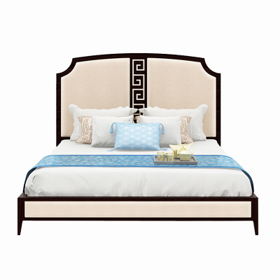 新中式實(shí)木禪意雙人床