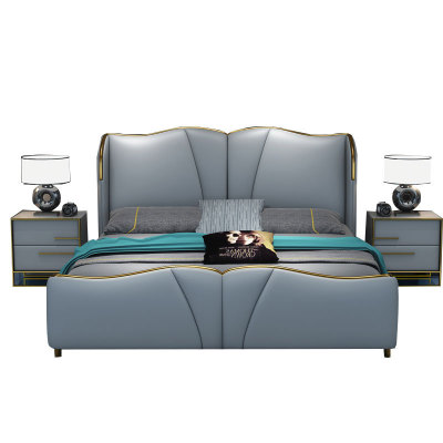 新中式全簡約現代實木床