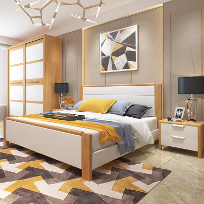 美式鄉村簡約布藝床