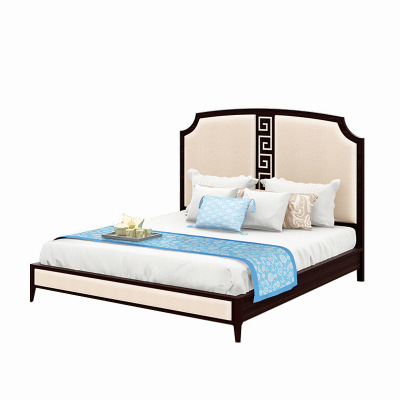 新中式實(shí)木禪意雙人床