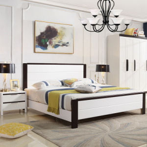 美式鄉村簡約布藝床